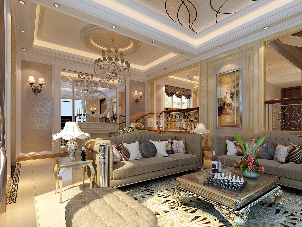 细窄线条的门型设计，流露着时尚的味道