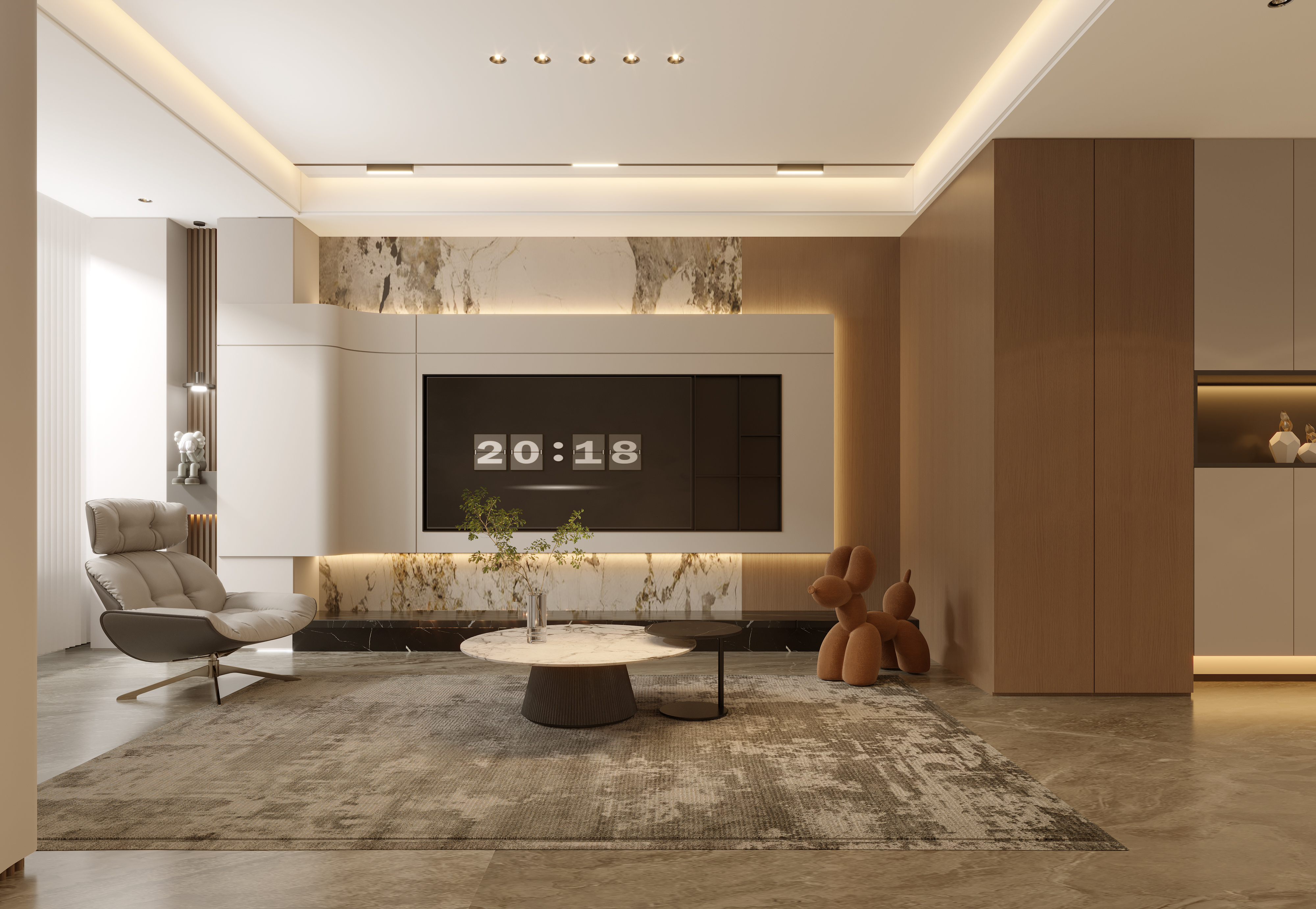 恒大南明御府栋现代简约,现代简约,,160.0㎡