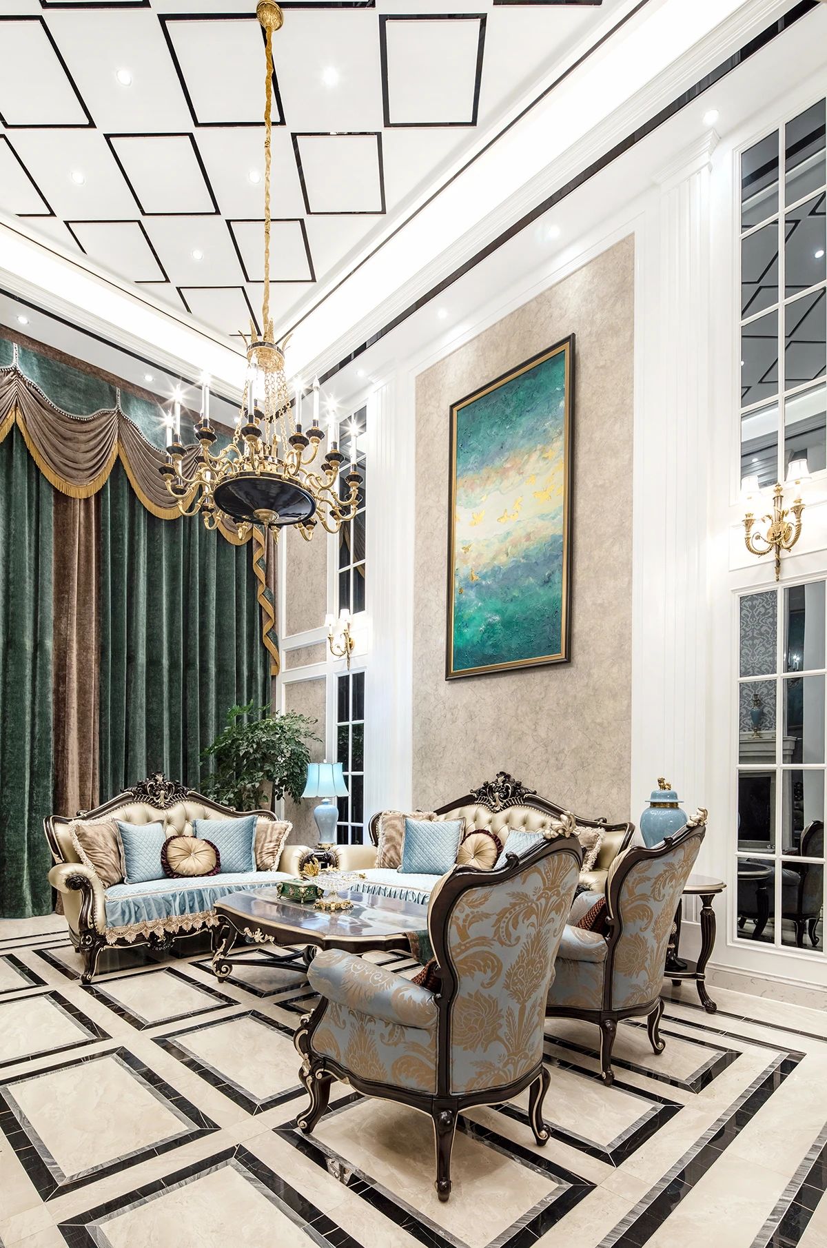 大连别墅装修风格大全唯美浪漫的新古典风格